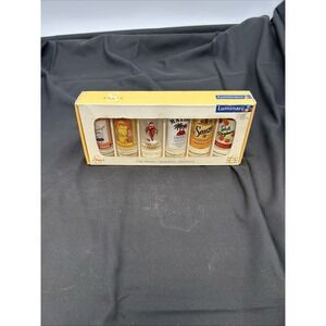 Luminarc 6 types of liquor shot glasses  2oz Shooters - New In Box